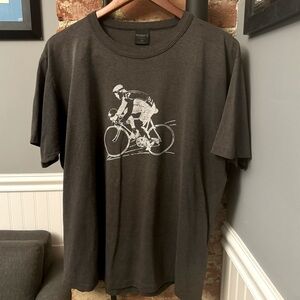 Gray Wrights Graphic Tshirt Biking Biker Size XL